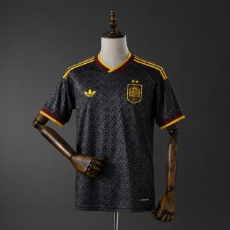 Spanien VM 2026 Två Stjärnor Svart Specialutgåva Fotbollströja