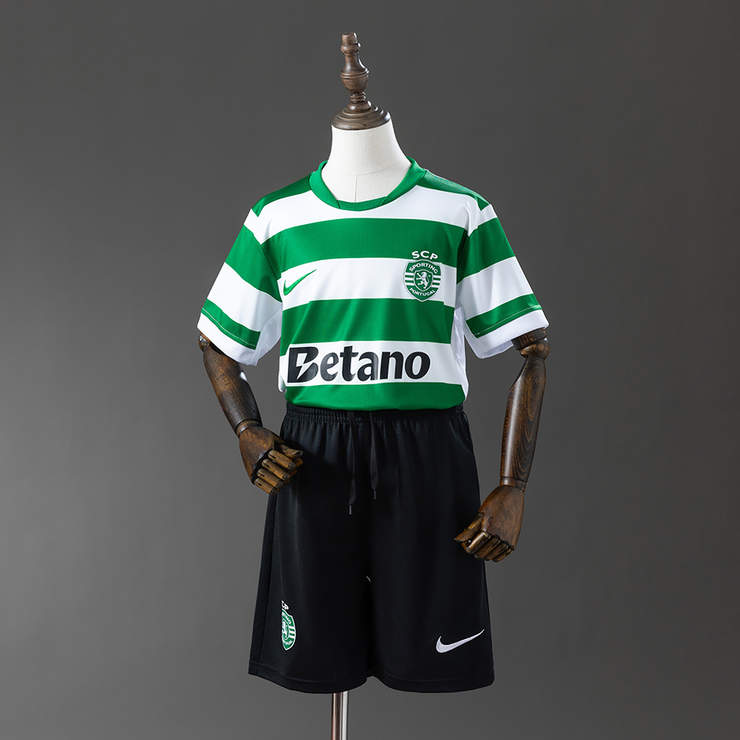 Sporting CP 2025/26 Hemmaställ Barn Fotbollströja med Shorts