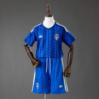 Sverige VM 2026 Bortaställ Barn Fotbollströja med Shorts