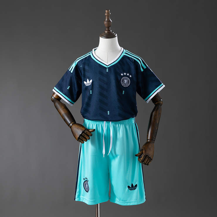 Tyskland VM 2026 Bortaställ Barn Fotbollströja med Shorts