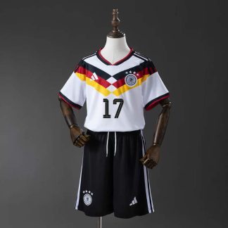 Tyskland VM 2026 Hemmaställ Barn Florian Wirtz 17 Fotbollströja med Shorts