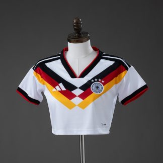 Tyskland VM 2026 Hemmatröja Crop Top – Fotbollströja Dam