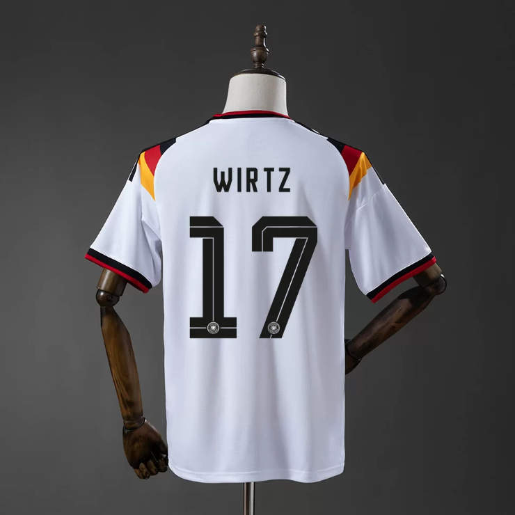 Tyskland VM 2026 Hemmatröja Florian Wirtz 17 Kortärmad Fotbollströja Herr
