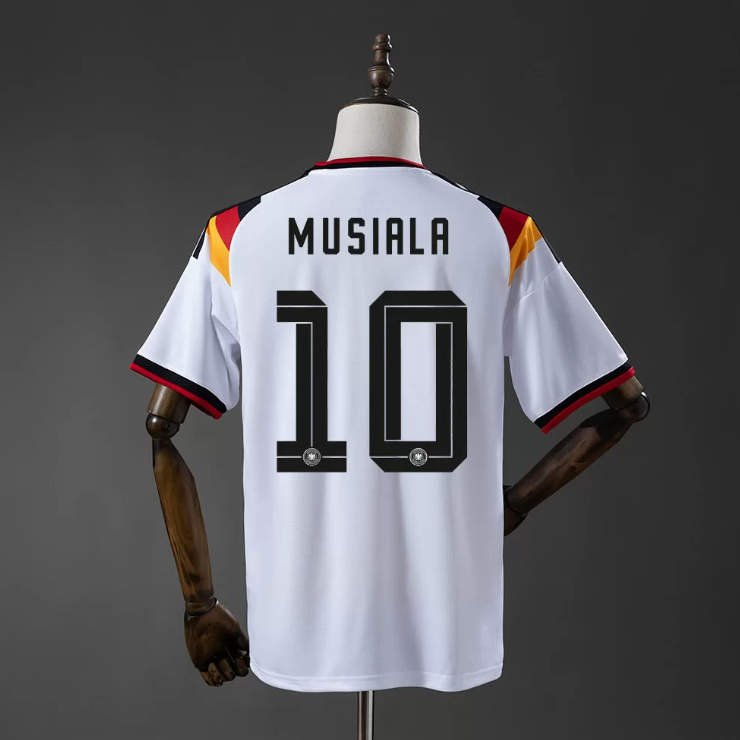 Tyskland VM 2026 Hemmatröja Jamal Musiala 10 Kortärmad Fotbollströja Herr
