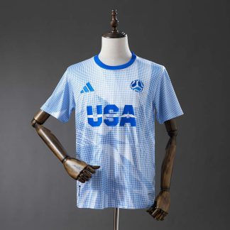 USA Landslag VM 2026 Fotbollströja Herr Blå Supportertröja