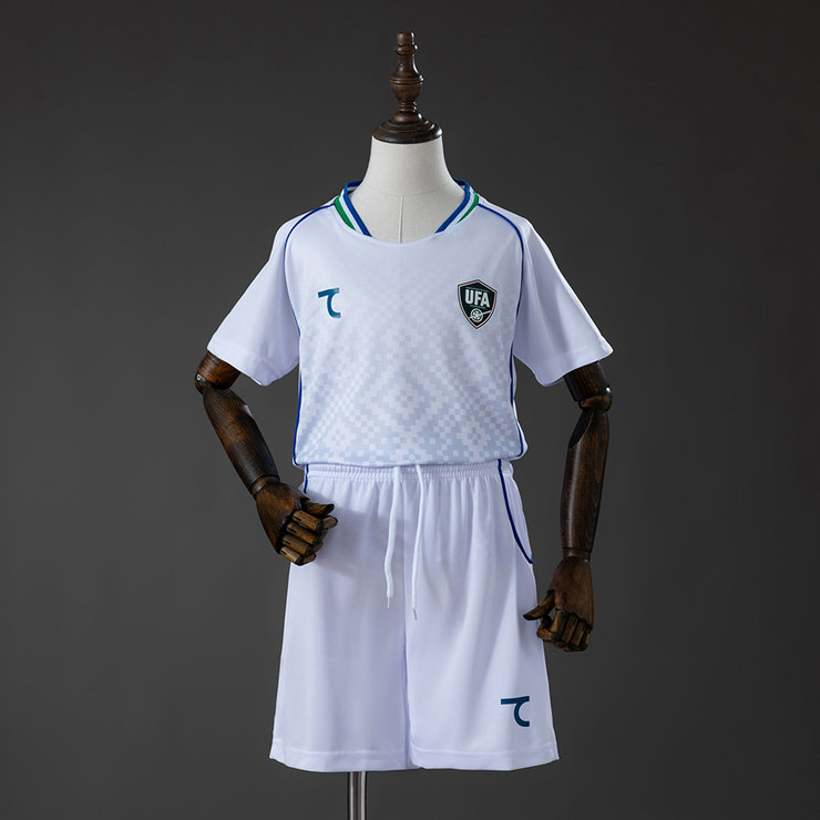 Uzbekistan VM 2026 Bortaställ Barn Fotbollströja med Shorts