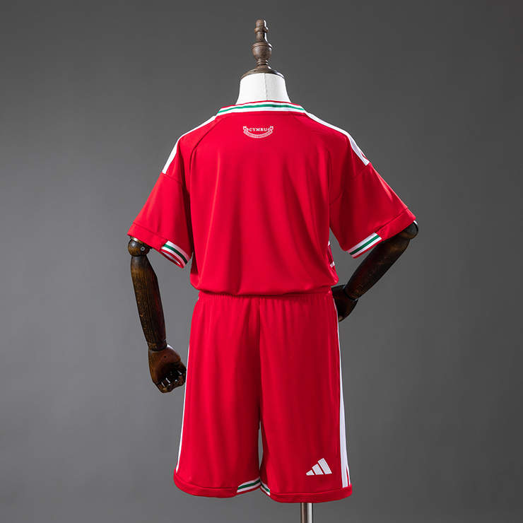 Wales VM 2026 Hemmaställ Barn Fotbollströja med Shorts