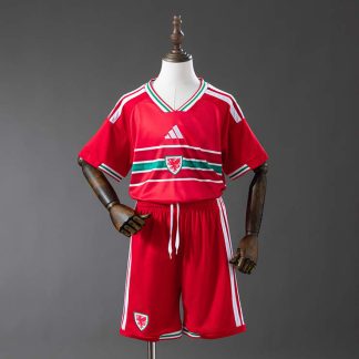 Wales VM 2026 Hemmaställ Barn Fotbollströja med Shorts