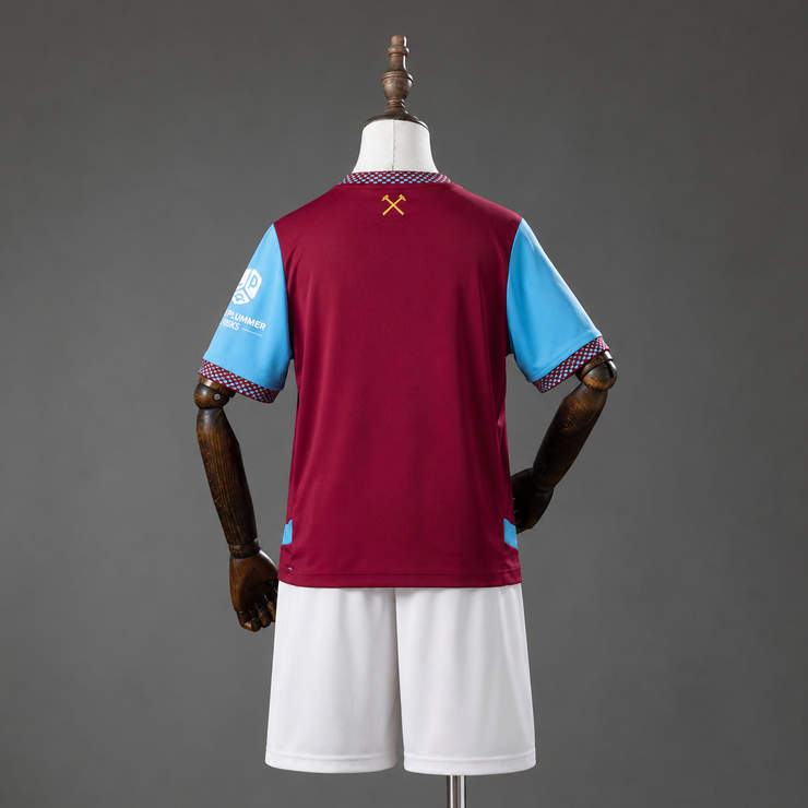 West Ham United 2026/27 Hemmaställ Barn Fotbollsställ med Shorts