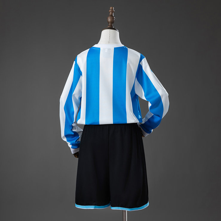 Argentina VM 1986 Hemmatröja Långärmad Retro Barn Fotbollsställ