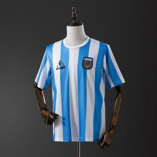 Argentina VM 1986 Hemmatröja Retro Herr Fotbollströja