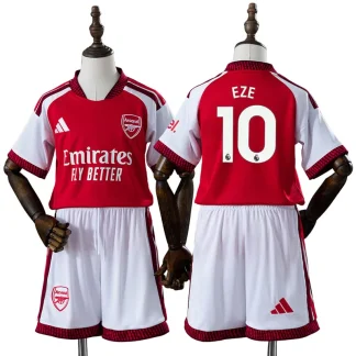 Arsenal 2026/27 Eberechi Eze 10 Barn Hemmaställ med shorts