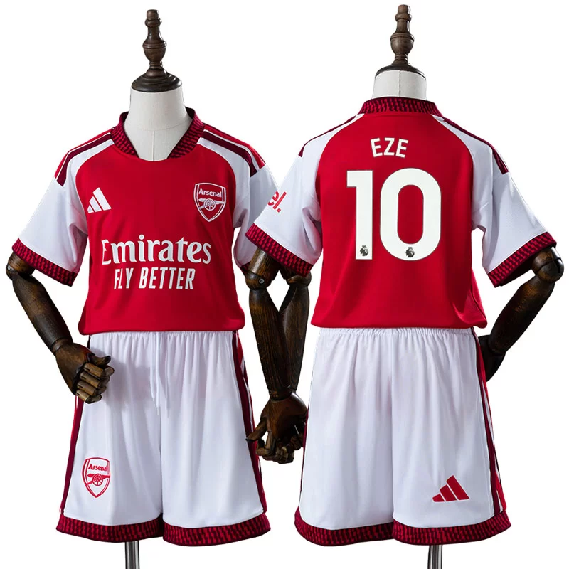 Arsenal 2026/27 Eberechi Eze 10 Barn Hemmaställ med shorts