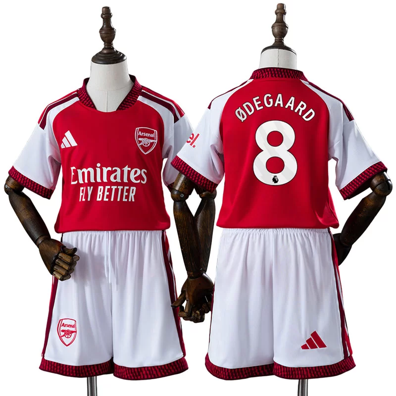 Arsenal 2026/27 Martin Ødegaard 8 Barn Hemmaställ med shorts