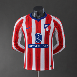 Atlético Madrid 2026/27 Hemmatröja Långärmad Herr Fotbollströja Spelarversion