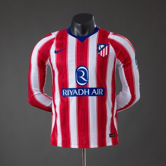 Atlético Madrid Hemmatröja 2026/27 Långärmad Herr Fotbollströja Spelarversion