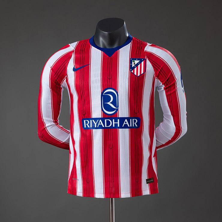 Atlético Madrid Hemmatröja 2026/27 Långärmad Herr Fotbollströja Spelarversion