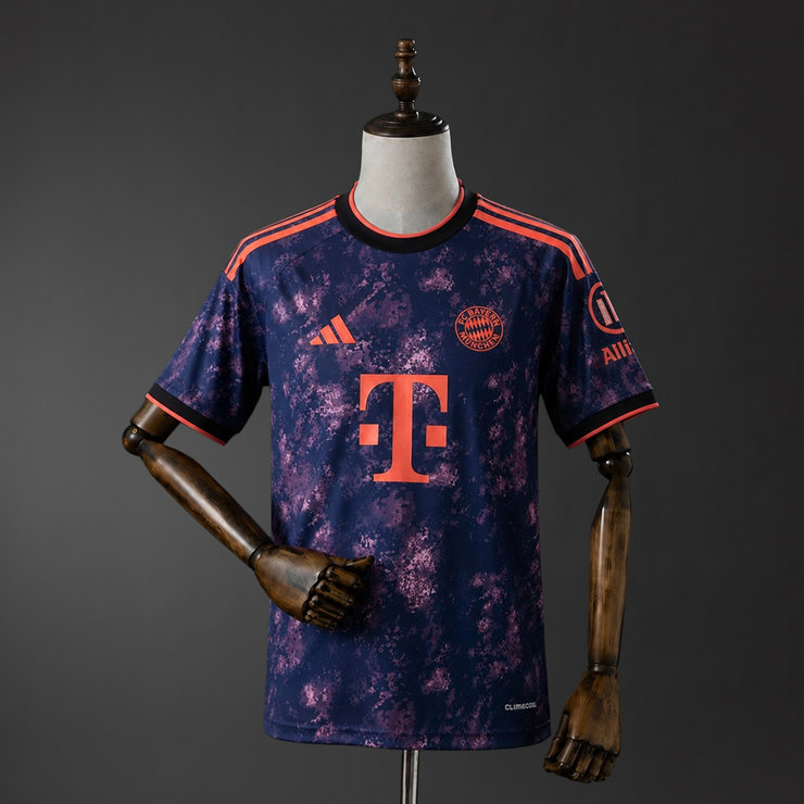 Bayern München 2026/27 Tredjetröja Herr Lila, Marinblå och Röd Fotbollströja