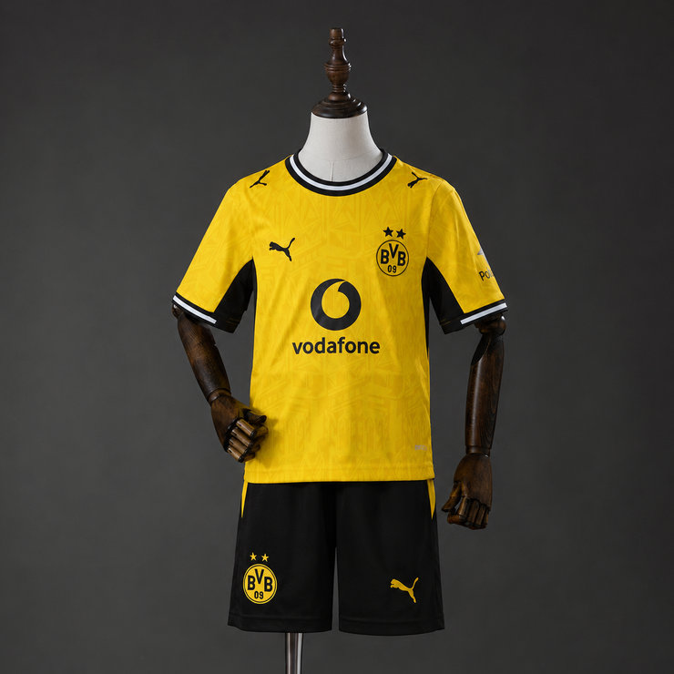 Borussia Dortmund 2026/27 Hemmaställ Barn Fotbollströja med Shorts