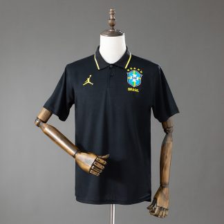 Brasilien 2026 Pikétröja Svart Herr
