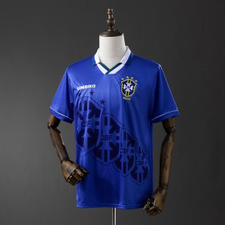 Brasilien VM 1994 Bortatröja Retro Herr Fotbollströja