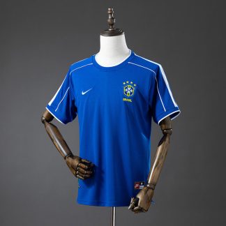 Brasilien VM 1998 Bortatröja Retro Herr Fotbollströja