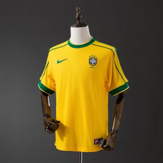 Brasilien VM 1998 Hemmatröja Retro Herr Fotbollströja