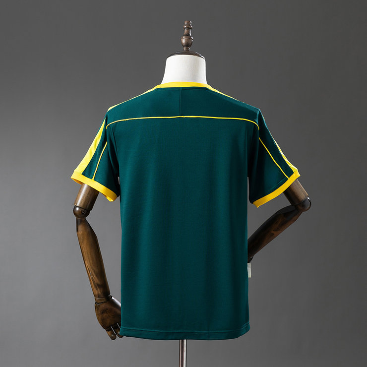 Brasilien VM 1998 Målvaktströja Grön Retro Herr Fotbollströja