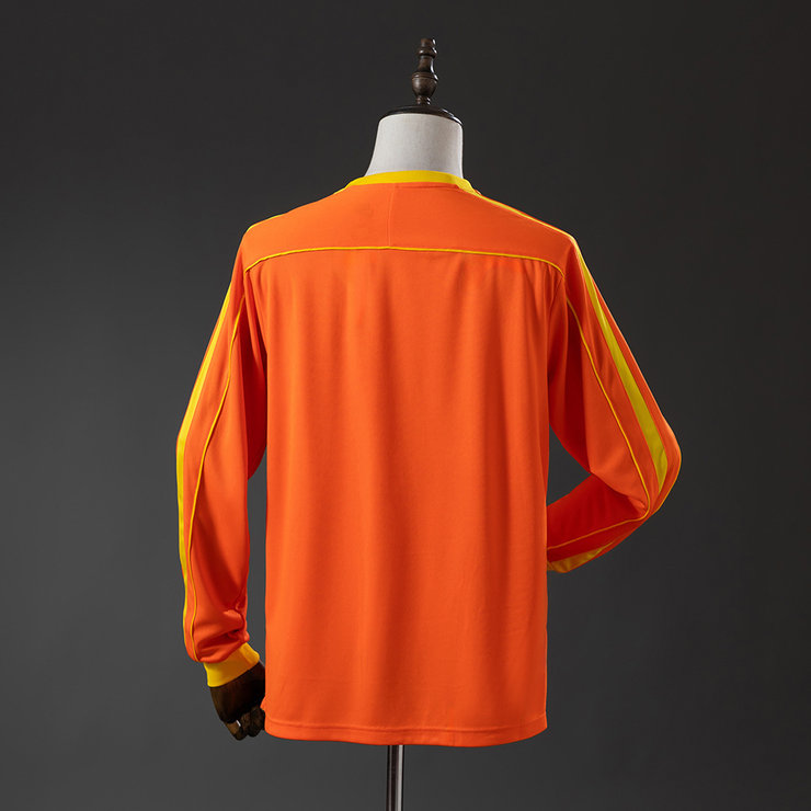 Brasilien VM 1998 Orange Målvaktströja Retro Långärmad Herr Fotbollströja