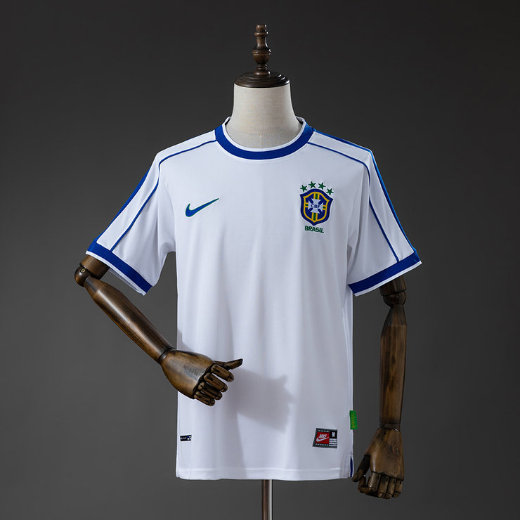 Brasilien VM 1998 Tredjetröja Retro Herr Fotbollströja