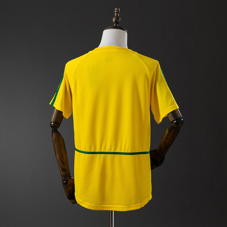 Brasilien VM 2002 Hemmatröja Retro Herr Fotbollströja