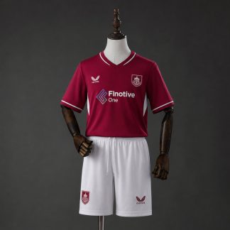 Burnley 2026/27 Hemmaställ Barn Fotbollströja med Shorts