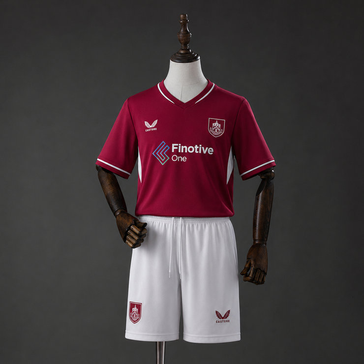 Burnley 2026/27 Hemmaställ Barn Fotbollströja med Shorts