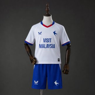Cardiff City 2026/27 Bortaställ Barn Fotbollströja med Shorts