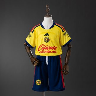 Club América 2026/27 Hemmaställ Barn Gul med Shorts