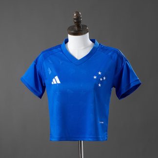 Cruzeiro 2026/27 Hemmatröja Dam Crop Top Fotbollströja