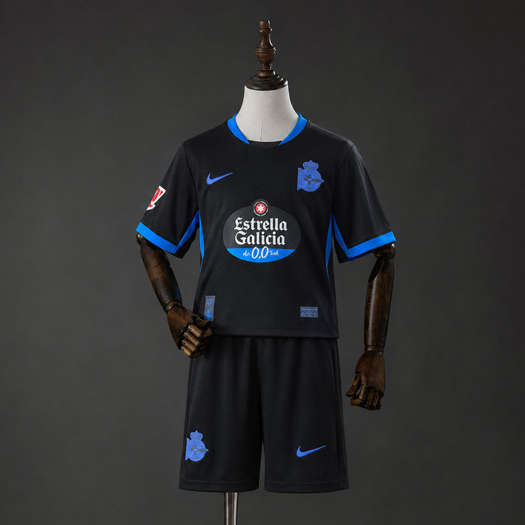 Deportivo La Coruña 2026/27 Bortaställ Barn Fotbollströja med Shorts