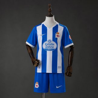 Deportivo La Coruña 2026/27 Hemmaställ Barn Fotbollströja med Shorts