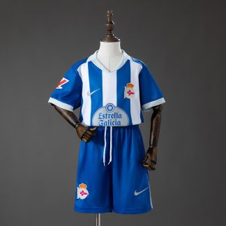 Deportivo La Coruña 2026/27 Hemmaställ Barn Kortärmad med Shorts