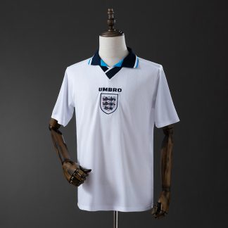 England 1996 Hemmatröja Retro Herr Fotbollströja