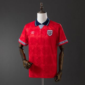 England VM 1990 Bortatröja Retro Herr Fotbollströja