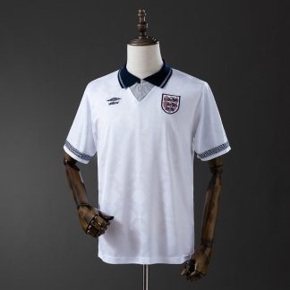 England VM 1990 Hemmatröja Retro Herr Fotbollströja