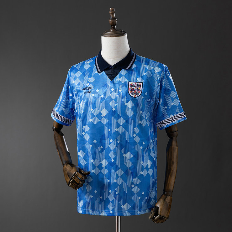 England VM 1990 Tredjetröja Retro Herr Fotbollströja