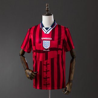 England VM 1998 Bortatröja Retro Herr Fotbollströja