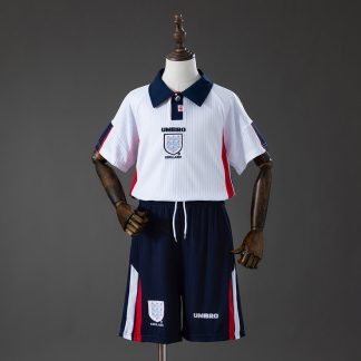 England VM 1998 Hemmatröja Retro Barn Fotbollsställ