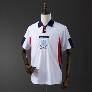England VM 1998 Hemmatröja Retro Herr Fotbollströja
