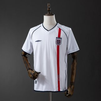 England VM 2002 Hemmatröja Retro Herr Fotbollströja