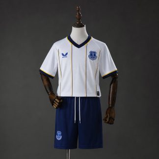 Everton 2026/27 Bortaställ Barn Fotbollströja med Shorts