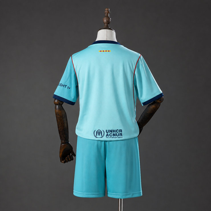 FC Barcelona 2026/27 Tredjeställ Barn Fotbollströja med Shorts