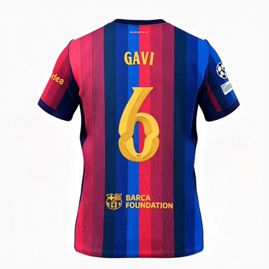 FC Barcelona Hemmatröja 2026/27 Gavi #6 Herr Fotbollströja